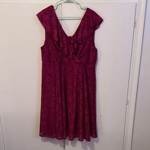Cranberry lace torrid dress, worn once